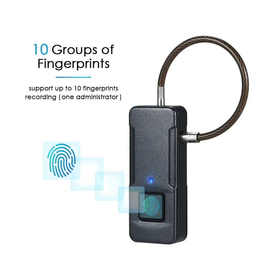 Smart Fingerprint lock  Fast unlock, guaranteed Fipilock Smart Fingerprint  4 month battery timng