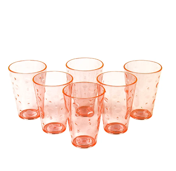 PARTY ACRYLIC GLASS M-3 PACK OF 6 - (250ML)