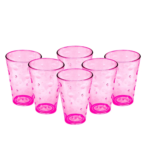 PARTY ACRYLIC GLASS M-3 PACK OF 6 - (250ML)