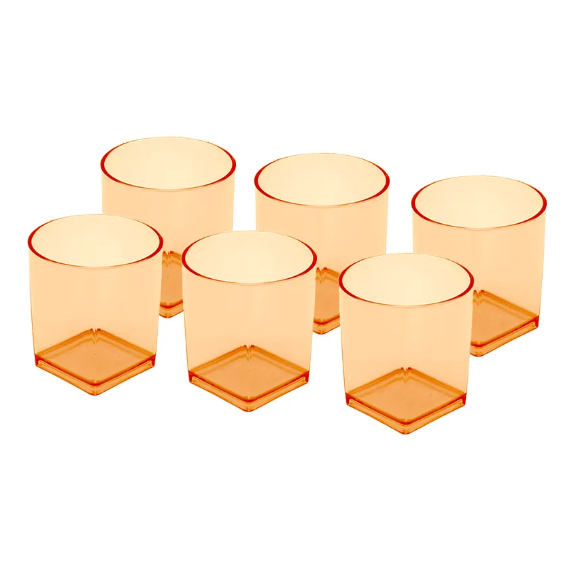 PARTY ACRYLIC GLASS M-1 PACK OF 6 - (250ML)