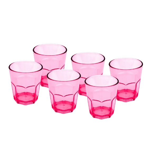 PARTY ACRYLIC GLASS M-4 PACK OF 6 - (250ML)