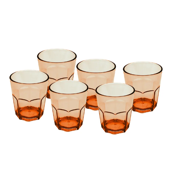 PARTY ACRYLIC GLASS M-4 PACK OF 6 - (250ML)