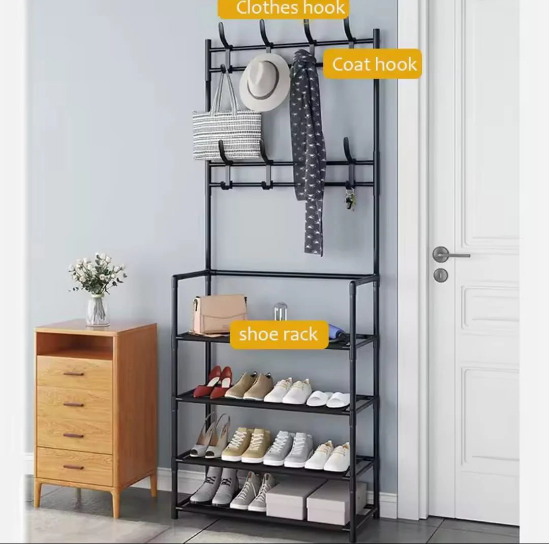 4 & 5 Tier Multi-Functional Shoe Rack Space Saving Organizer for Footwear & Accessories