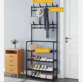 4 & 5 Tier Multi-Functional Shoe Rack Space Saving Organizer for Footwear & Accessories