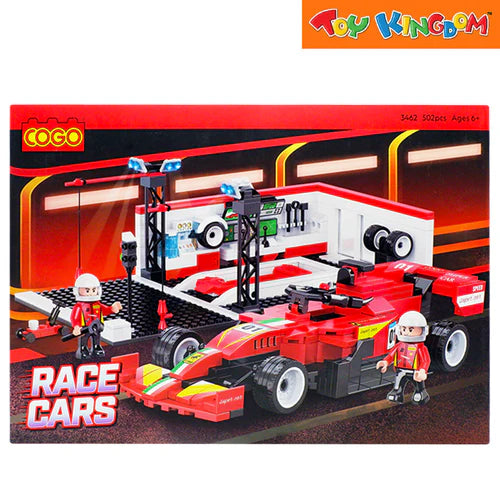 Cogo Race Cars Ferrari Station 502pcs Building Blocks