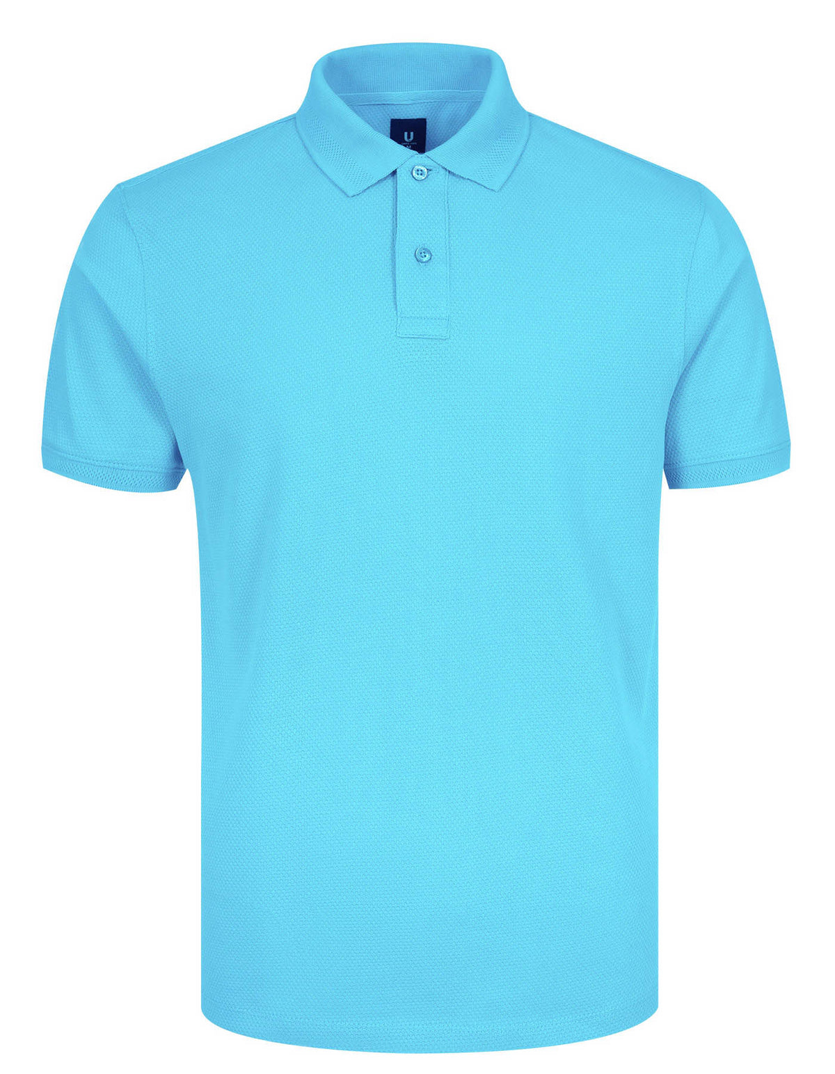 Texture Sky/Blue Half Sleeves Polo T-Shirt