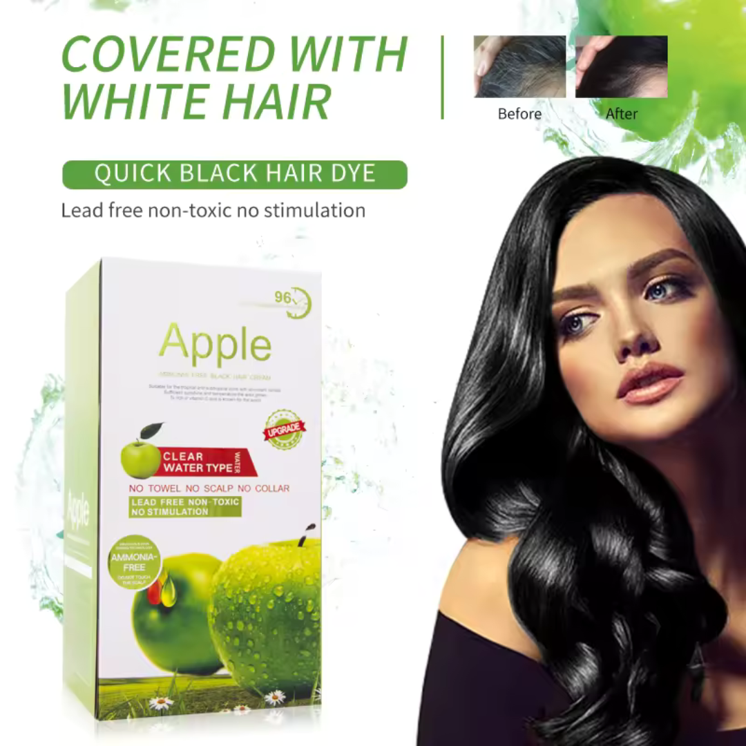 Apple Hair Color 96 Natural Black Ammonnia Free