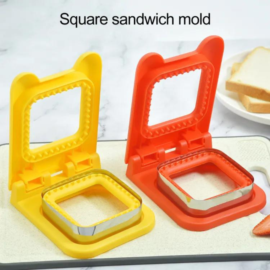 Filling Sandwich Cutter Easy-to-use Sandwich Cutter for Delicious Homemade Sandwiches Food Grade Stainless Steel Mold for Perfectly Sealed Fillings Baking Tool for Diy Sandwiches Food Grade Bread