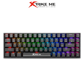 MUCAI MK61 USB Gaming Mechanical Keyboard – 61 Keys, Red Switch, RGB Backlit, Hot-Swappable with Hooks