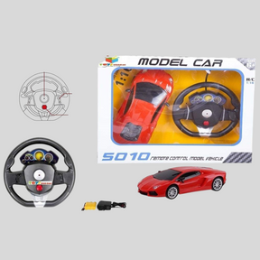 Toys Bhoomi Steering Wheel Controlled 1:16 Scale Rechargeable RC Racing Speed Car