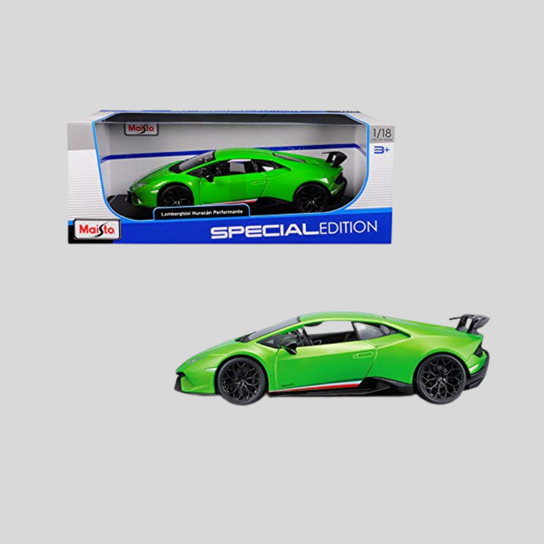 Maisto Metal 1/18 Scale Lamborghini Huracan performante- Pack of 1, Multicolor