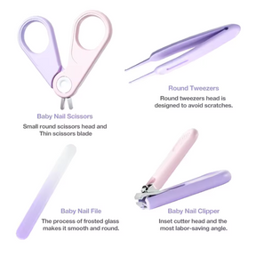 Baby Nail Care Kit Baby and Toddler Nail Clippers Set, Newborn Nail Clippers Pliers, Safe and Anti-Pinch for Babies and Kids