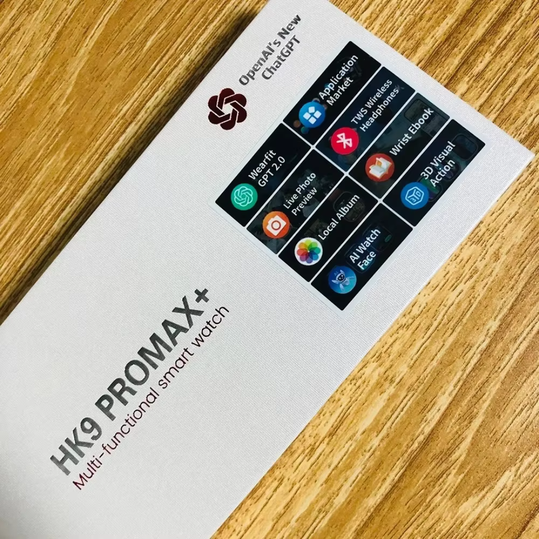 Hk9 Pro Max+ Smartwatch 2.02 Amoled Screen 1gb Rom Support Local Music Tws Connection With Wearfit Pro App White