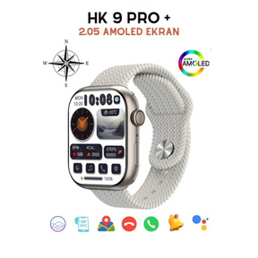 HK9 PRO+ SERIES 9 AMOLED SCREEN 2GB ROM AI WATCH FACE SMART WATCH WITH Wearfit Pro APP White,Black