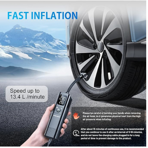 STEELMATE P13 Tire Inflator Portable Air Compressor