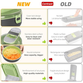 9-in-1 Vegetable Chopper-9 Blades chopper vegetable cutter-Kitchen