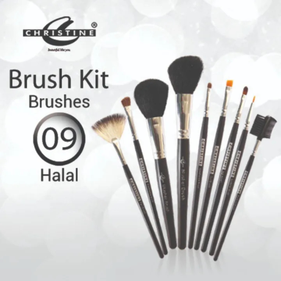 Christine Small Brush Kit Set - 9 Pieces