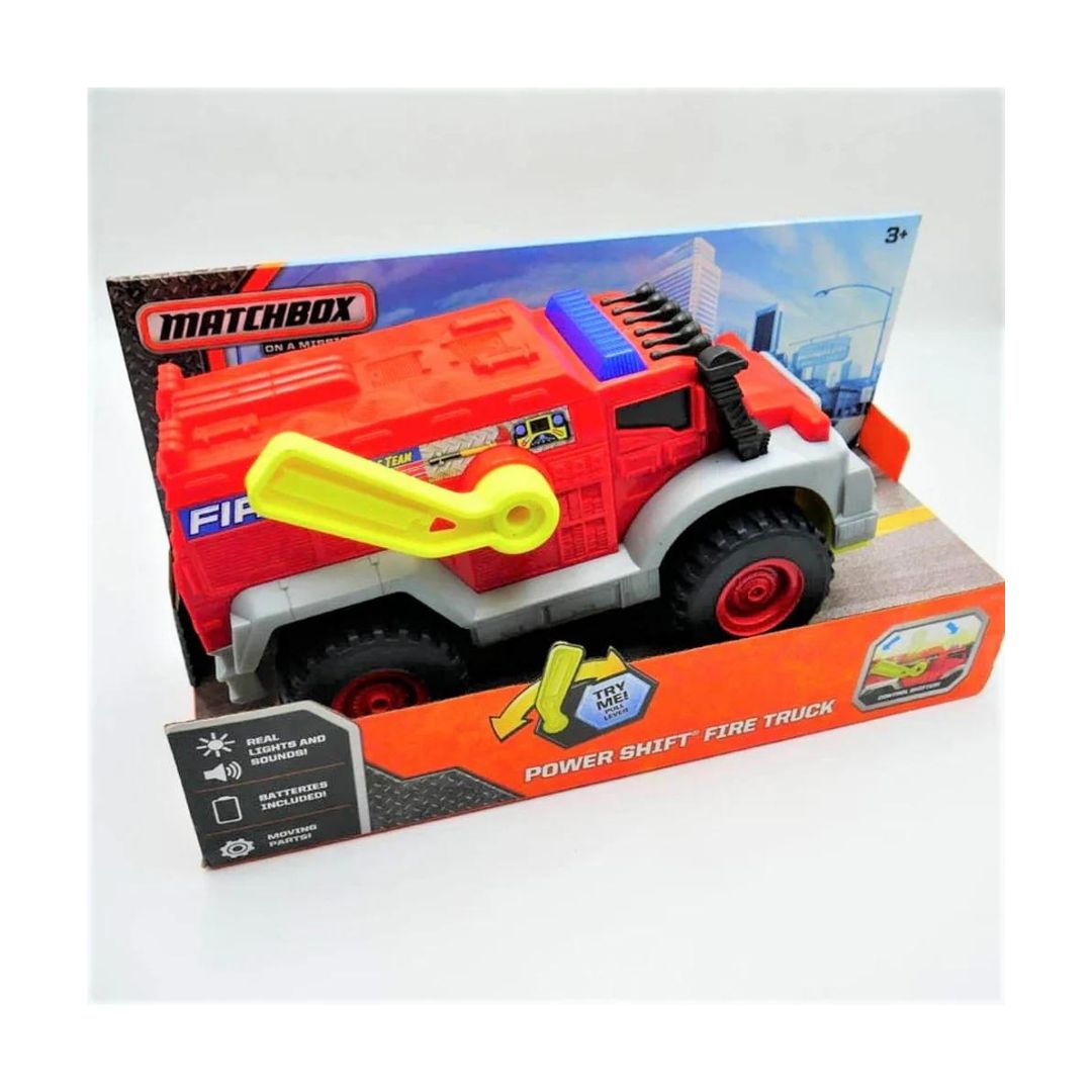 FRICTION TOYS POWER SHIFT FIRE TRCUK MATTEL