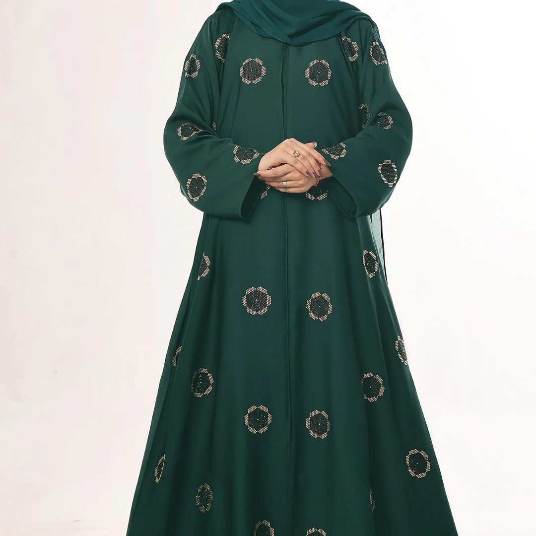 Nayab Abaya Collection By TGM Vol 25 Tehzib D-08