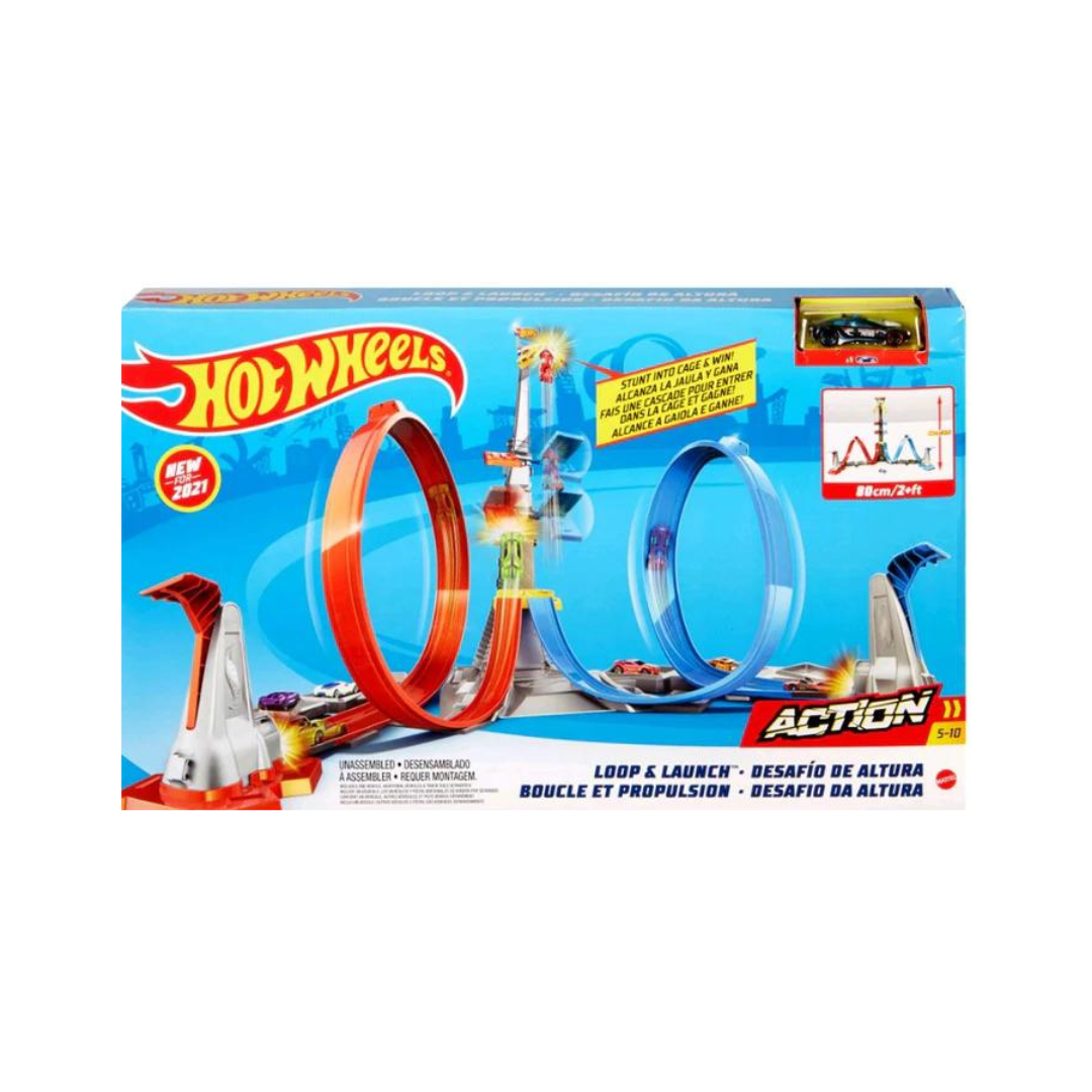 HOT WHEELS LOOP & LAUNCH (2FT)