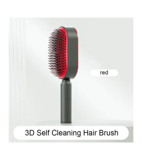 Self Cleaning Hair Brush 3D Central Cushion Comb One-Key Self Care Detangling Hairbrush Scalp Massage Air Bag Combs for Women