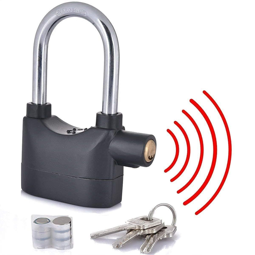 Anti Theft System Security Pad Lock with Burglar Smart Alarm Siren Motion Sensor Secure for Home Door gate Cycle Shop Bike Office Shutter