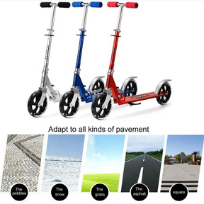 FOLDING ADULT SCOOTER PEDAL WIDTH 13 CM PU CARBON STEEL