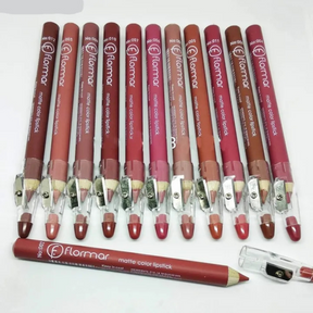 Pack of 6 or 12 Lip Pencils Lip Liners Lipsticks Matte Lipliner