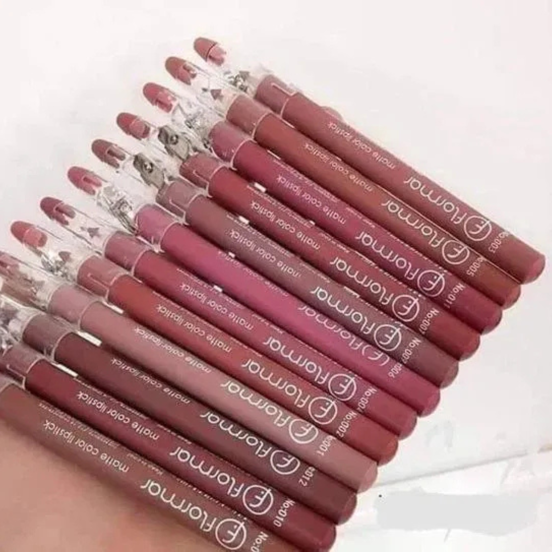 Matte Color Lipstick Pencil 12 Pcs