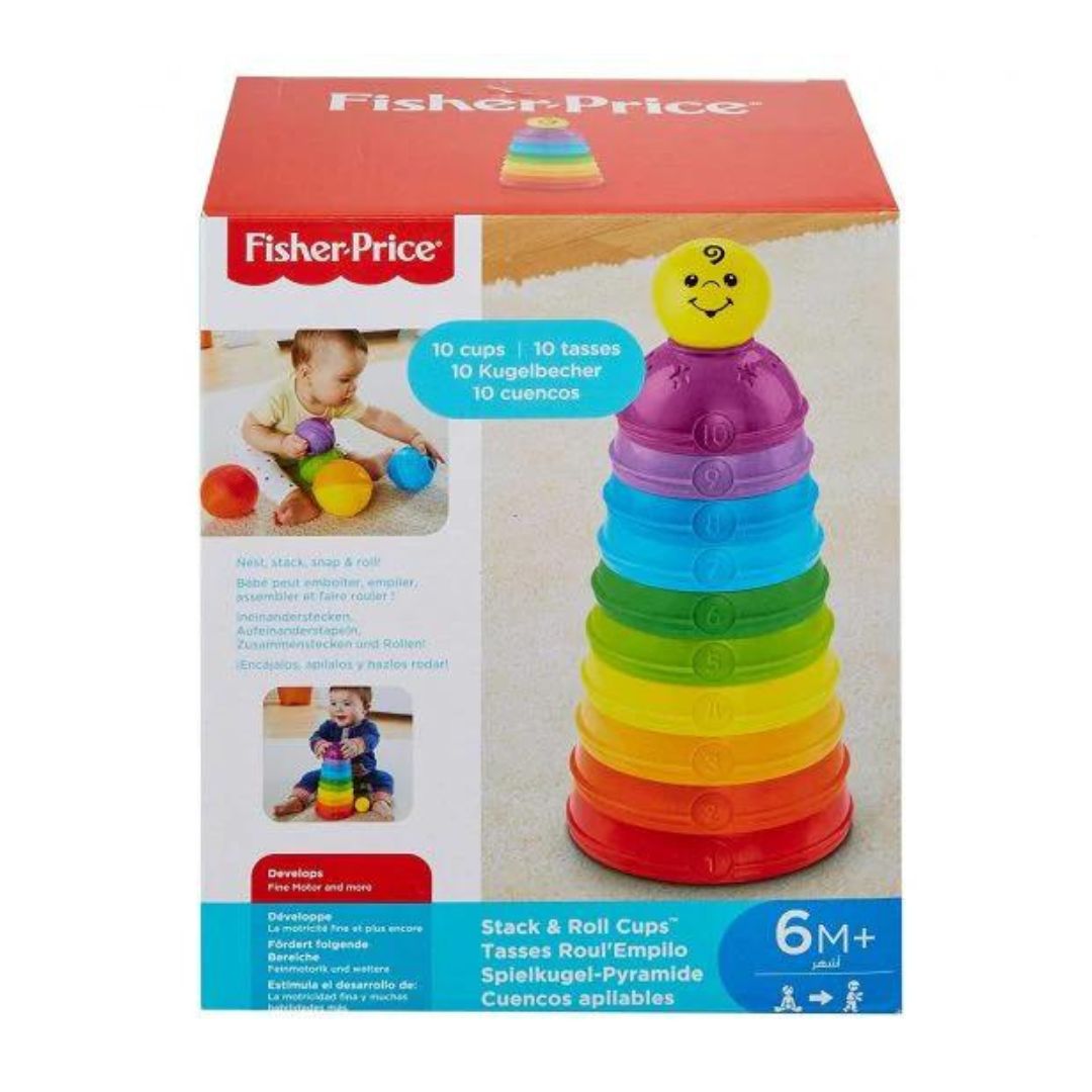 LEARNING TOYS STACK & ROLL CUPS FISHER PRICE