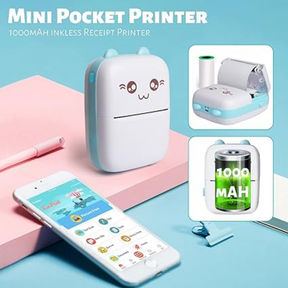 Mini Pocket Inkless Thermal Printer for Kids