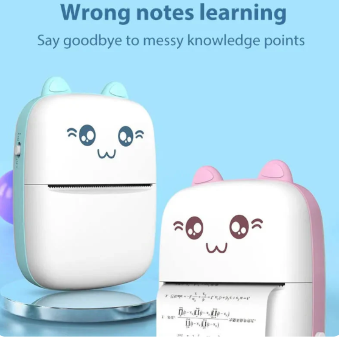 Mini Pocket Inkless Thermal Printer for Kids