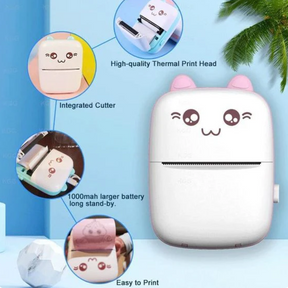 Mini Pocket Inkless Thermal Printer for Kids