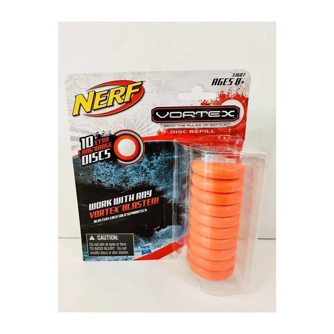 BULLETS/DARTS NERF VORTEX 10 PCS DISK (89821) HASBRO