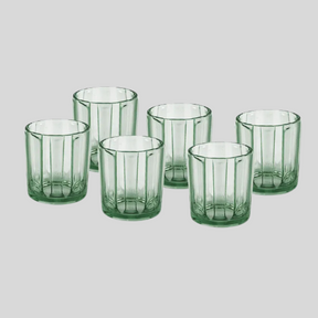 REAL ACRYLIC GLASS M-3 PACK OF 6 - (400ML)