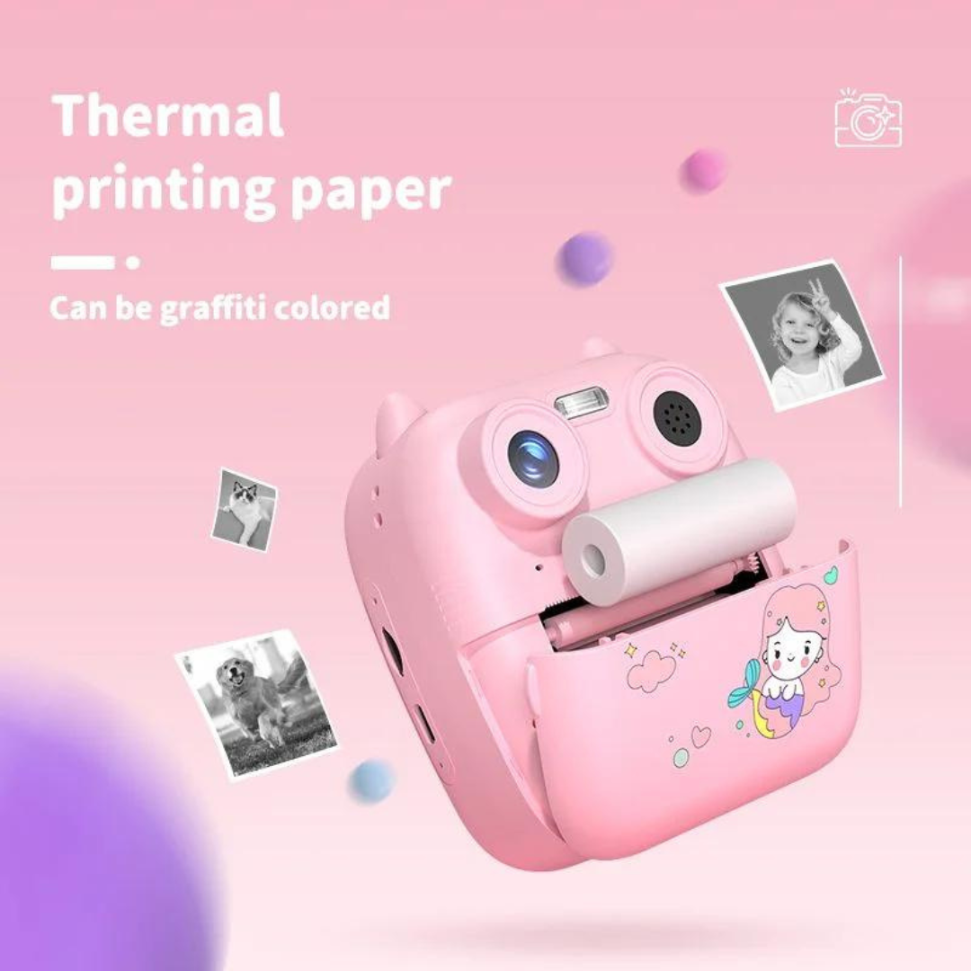 Children's Instant Print Camera Kids Digital Photo Video Camera with Thermal Printer Child Camera Birthday Gift Toy for Boy Girl