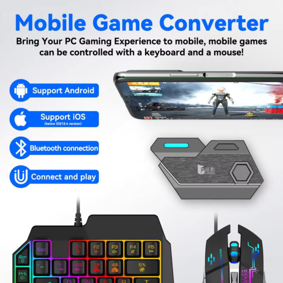 Professional Game Accessories Gamwing Mix SE/Elite Mouse & Keyboard Converter Faster Reaction For Android IOS Mobile PUBG Games