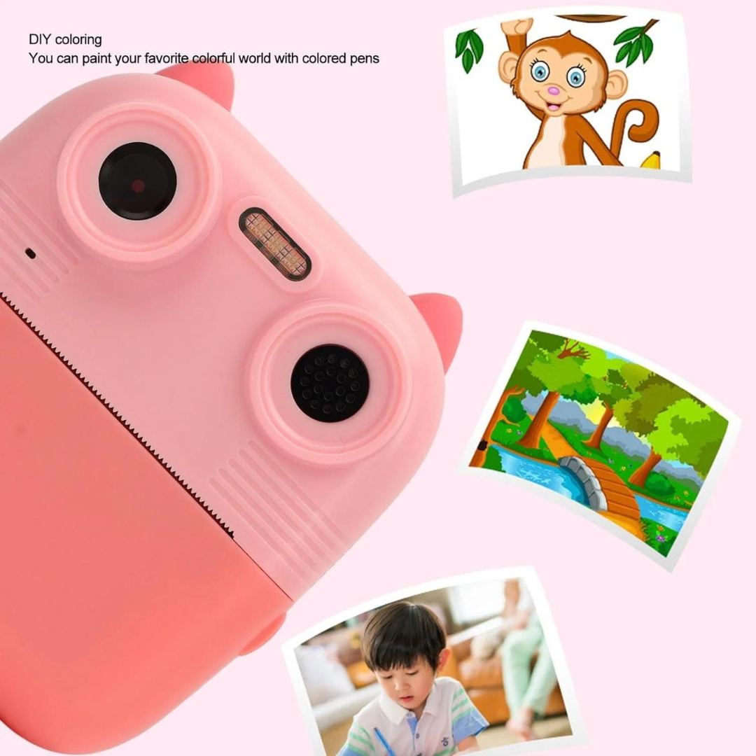 Children's Instant Print Camera Kids Digital Photo Video Camera with Thermal Printer Child Camera Birthday Gift Toy for Boy Girl