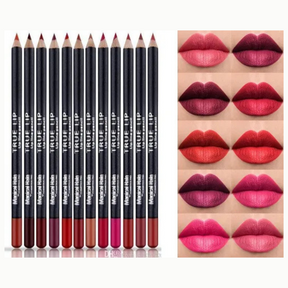 Lip Liner Pack Of 12 | Lipstick Pencil For All Ages Girls