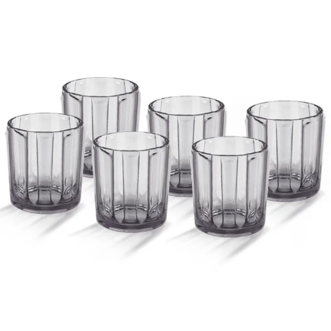 REAL ACRYLIC GLASS M-3 PACK OF 6 - (400ML)