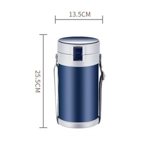 Stainless Steel Lunch Box with Bag Xiongle Insulated Lunch Box, Long-term Insulation Barrel, Multi-layer, Large-capacity Portable Student Office Workers