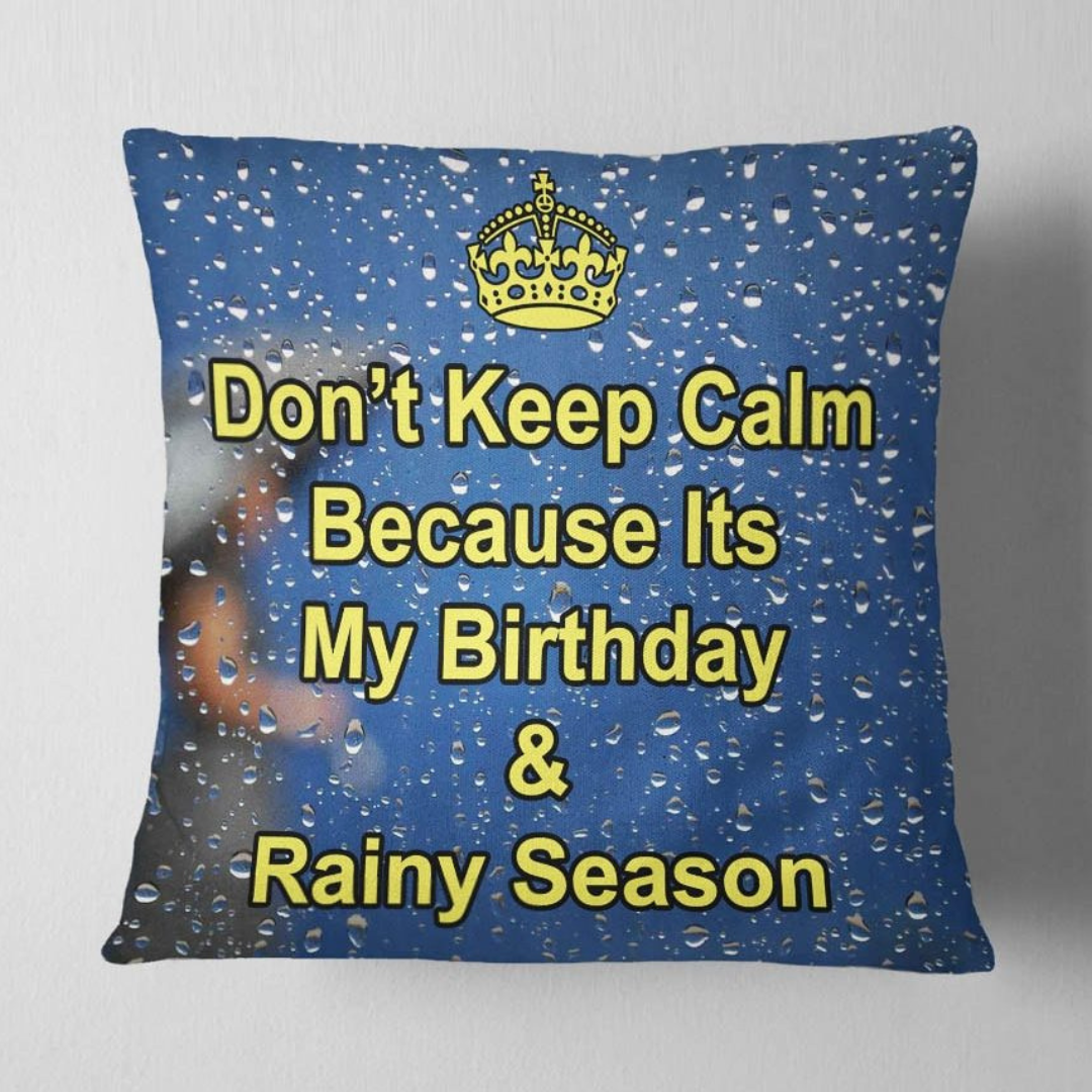 Birthday & Rainy Seasons Cushion