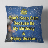 Birthday & Rainy Seasons Cushion