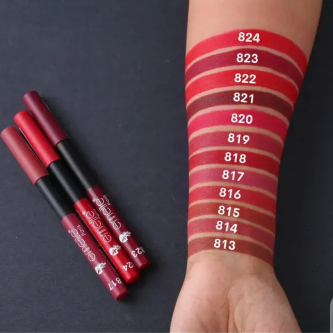 Emeleiparis Amazing Makeup Eyes and Lip Pencils for - 12 Pencils 12 Shades