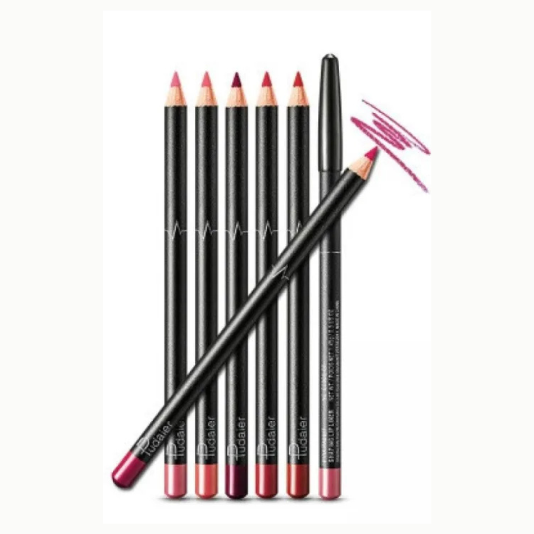 Pack Of 6 Multicolour Lip Pencils Pack