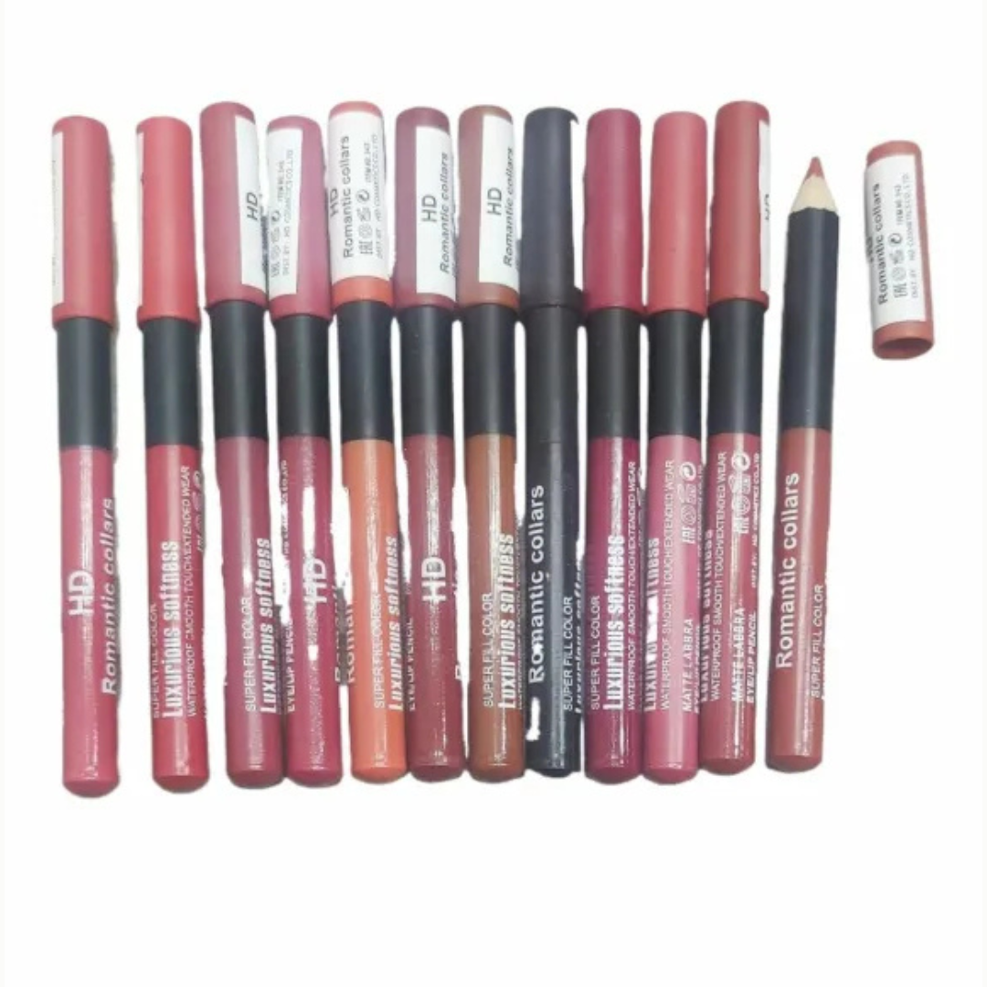 HD lip pencil beautiful color pack of 12