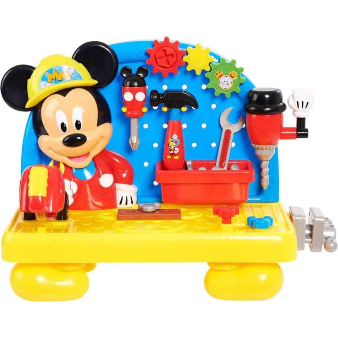 PLAY SET MICKEY MOUSE HANDY HELPER WORK BENCH DISNEY