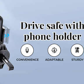 Car Mobile Holder, Universal Air Vent Car Phone Holder with Retractable Claws, 360° Rotation Car Mobile Stand Compatible with 4-7.1" Phones, Scratch-Free Silicone Grip, Easy Installation