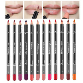 Matte LipLiners Redish Lip Pencils Available in Half Set/Full Set