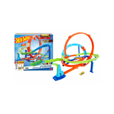 Hot Wheels Action Loop Cyclone Challenge 2 Ways to Play and Easy Storage, With 1:64 Scale